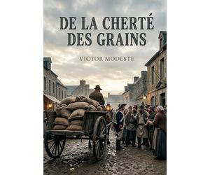 De la cherté des grains: Une analyse des causes de la cherté des grains et des préjugés populaires en temps de disette, par Victor Modeste.