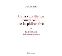 De la conciliation universelle de la philosophie