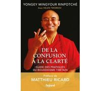 De la confusion à la clarté Guide des pratiques du bouddhisme tibétain - Yongey Mingyour Rinpotché - Fayard - broché - Guide