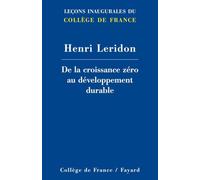 De la croissance zero au developpement durable