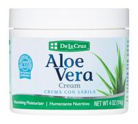 De La Cruz Aloe Vera Cream, Allergy-Tested, No Parabens, Made in USA 4 OZ.