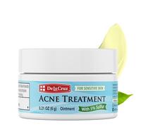 De La Cruz Pommade sulfurique à 5 % de traitement contre l'acné - Médicaments pour éliminer les boutons kystiques et les points noirs sur le visage et le corps - Taille de l'échantillon de 6 g