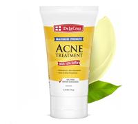 De La Cruz Traitement à l'acné 10 % sulfure - Médication à l'acné cystique clair et aux points noirs sur le visage et le corps - Fabriqué aux États-Unis - Tube de 2,6 oz