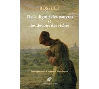 De la dignité des pauvres et des devoirs des riches - Jacques Bénigne Bossuet - Belles Lettres - broché - Essai