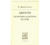 De La Diversité Des Acceptions De L'être D'après Aristote