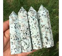 de la d'obélisque en quartz bleu tacheté naturel 8-10 cm peut être utilisé for (taille : 1000 g) décoration de la chambre (Size : 4pc)