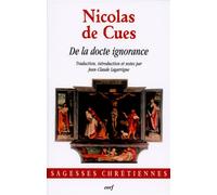 De la docte ignorance - Nicolas de Cues - Cerf - broché - Essai