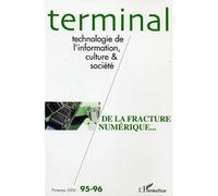 De la fracture numérique... Tome 95 -9 - Collectif - L'harmattan - broché - Revue