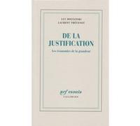 De la justification : les économies de la grandeur