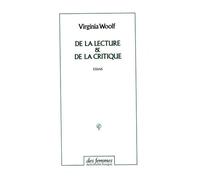 De la lecture et de la critique Virginia Woolf (Auteur)