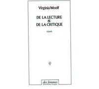 De la lecture et de la critique Virginia Woolf (Auteur)