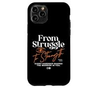 De la Lutte à la Force - Typographie Urbaine et Streetwear Coque pour iPhone 11 Pro