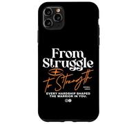 De la Lutte à la Force - Typographie Urbaine et Streetwear Coque pour iPhone 11 Pro Max