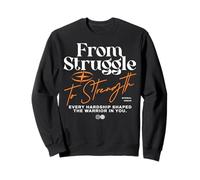 De la Lutte à la Force - Typographie Urbaine et Streetwear Sweatshirt