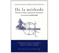 De la méthode : Recherches en histoire et philosophie des mathématiques