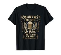 De la Musique Country Vintage et de la bière : voilà Pourquoi Je suis Ici Legends T-Shirt