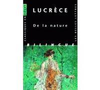 De la Nature Lucrèce (Auteur), Elisabeth de Fontenay (Introduction), Alfred Ernout (Edité par)