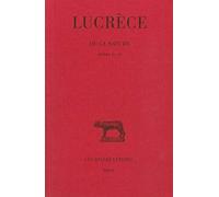 De la Nature, tome 2, livres IV-VI
