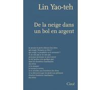 De la neige dans un bol en argent