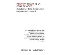 De la peine de mort, du judaïsme, de la démocratie et du principe d'humanité