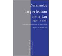De la perfection de la loi - Nahmanide - Eclat Eds De L' - broché - Essai