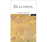 De la poésie - Philippe Jaccottet - Arlea - broché - Poésie