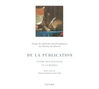 De la publication : Entre Renaissance et Lumières