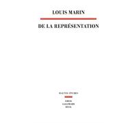 De la représentation - Louis Marin - Seuil - broché - Livre