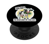 De la Salade ? Vous Voulez dire « Ce Que ma Nourriture Mange », Blague Amusante sur Le régime des Carnivores PopSockets PopGrip Adhésif