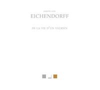 De la Vie d'un vaurien - Joseph Eichendorff - Belles Lettres - broché - Roman