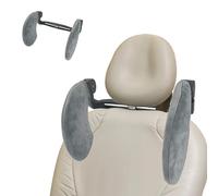 de la voiture de la tête | Cuir de support de cou réglable | Oreillers de voiture, aide au sommeil | Pôle télescopique, clips coulissants | Assemblage rapide | Voyager confort pour en déplacem