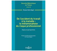 De L'accident Du Travail À La Maladie : La Métamorphose Du Risque Professionnel - Enjeux Et Perspectives