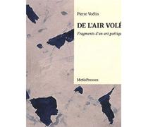 De l'air volé Fragments d'un art poétique - Pierre Voelin - Metispresses - broché - Poésie