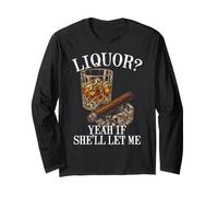 De l'alcool, Oui, si Elle me Laisse du Whisky, C'est drôle Manche Longue