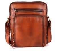 DE LAMASSU Elias BE-SB-13 Sac à bandoulière unisexe en cuir véritable 28 × 24 × 8 cm Léger (700 g) - Coffret cadeau - Business & quotidien - Pour homme et femme, marron clair