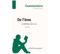 De L'âme, Aristote - La Définition De La Vie