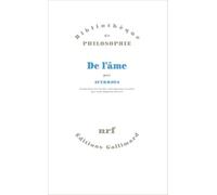De l'âme Compendium et Commentaire moyen du traité De l'âme d'Aristote - Averroès - Gallimard - broché - Essai