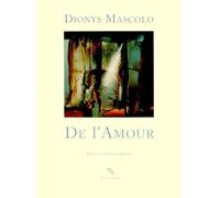 De l'amour - Dionys Mascolo - P.o.l. - broché - Livre