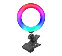 De l'anneau - De Téléphone À Selfie Portable, 4,5 ″ Rotation Clip - LED Leal | Mini Anneau De Mini-Bague Rechargeable pour L'enregistrement, Le Streaming en Direct, Le Maquil