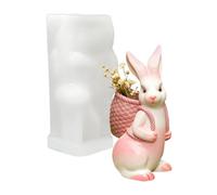 de lapin de Pâques - tridimensionnel en silicone pour fabrication de bougies, forme d'animal élastique et doux | à plâtre de vacances, outil de moulage de savon en adapté aux no