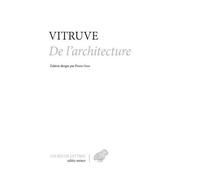 De l'Architecture De architectura - Vitruve - Belles Lettres - broché - Beau livre