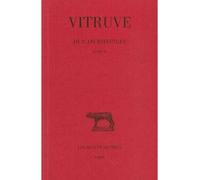De l'Architecture. Livre IV - Vitruve - Belles Lettres - broché - Etude