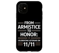 De l'armistice à l'honneur célébrant la Journée des anciens combattants Coque pour iPhone 11