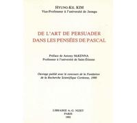 De L'art De Persuader Dans Les Pensées De Pascal