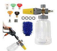 de Lavage - Plastique 1Litre 25x19x11Cm Ergonomique | Pulvérisateur à Mousse avec connecteur Rapide, détails, Nettoyage, Bouteille Haute capacité | Maison, Véhicule récréatif, Patio, Terrasse, A