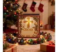 de l'Avent 2025 | Décoration de Noël chrétienne en acrylique 2D, calendrier de compte à rebours religieux de 20 jours | pour arbre, sac à dos, miroir, couronne, manteau, mur, fenêtre, vacances