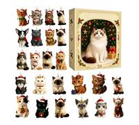 De L'Avent Pour Figurines Animales À Collectionner En Décoration Festive | Figurines Chat Décoratives Pour le Bureau Espace Étude Chambre Universitaire Étagère à Livres Chevet Fête Entrée Section B