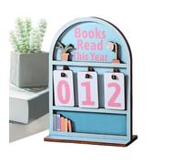 de lecture - Panneau d'affichage en bois pour la maison, panneau de comptoir décoratif avec charme vintage, accessoire d'étagère avec construction robuste, ornement rustique pour table d'étude,