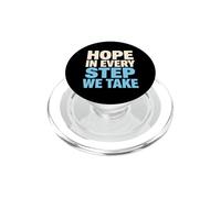 De l'espoir dans Chaque étape Que Nous franchissons Sensibilisation au Cancer PopSockets PopGrip pour MagSafe