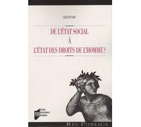 De l etat social a l etat des droits de l homme ? Pur (Auteur)